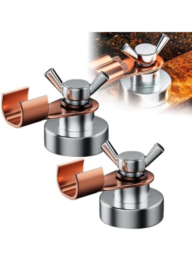 KASTWAVE Magnetic Welding Ground Clamp Set (2PCS) – Heavy Duty Strong Magnet Welding Grounding Clamp for Welding & Cutting – Durable Iron Construction – Medium Size 2.8cm & 3.3cm - Image 1